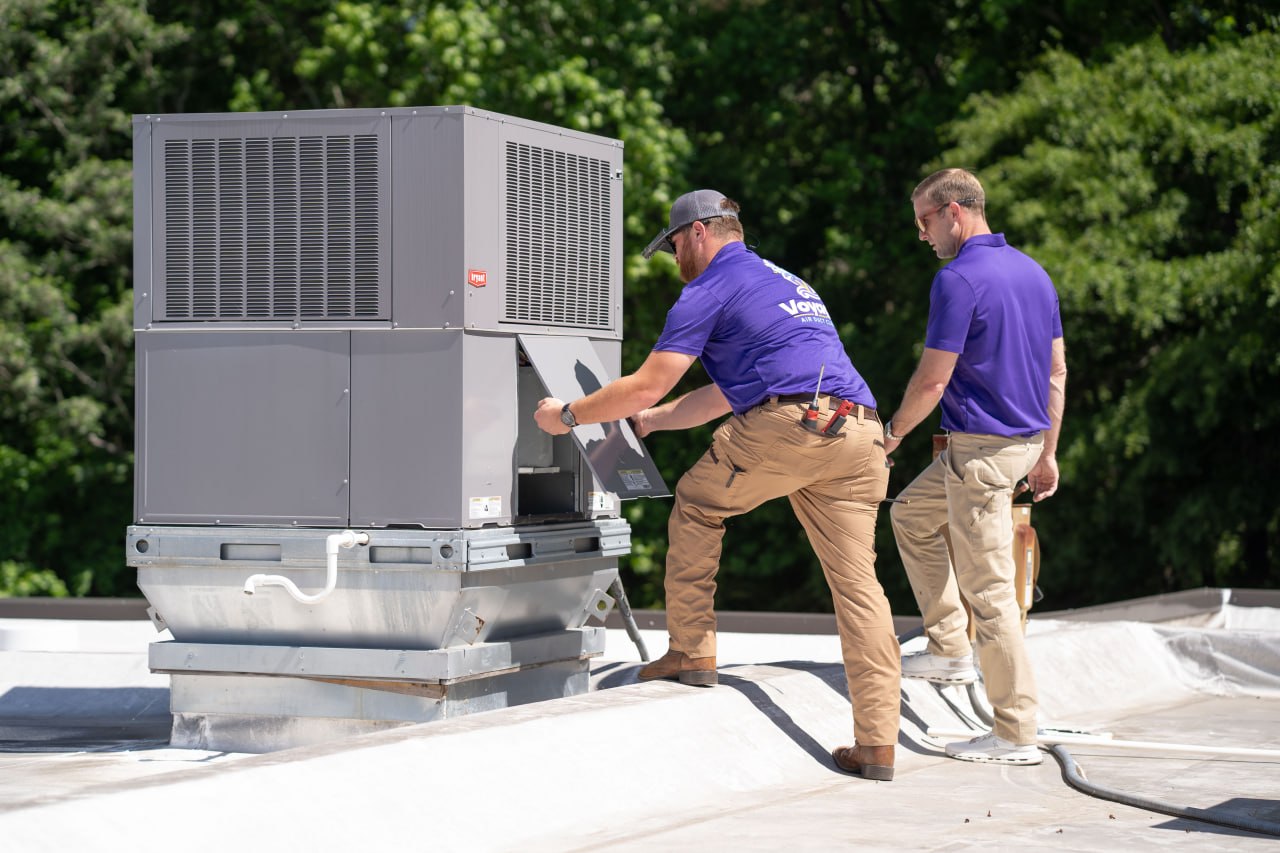 Commercial air duct cleaning by Voyager